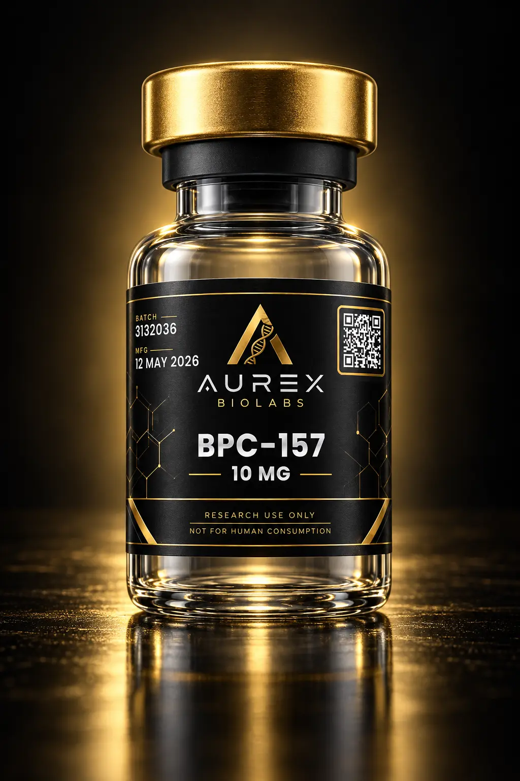 BPC-157 10mg vial research peptide vial - Aurex BioLabs