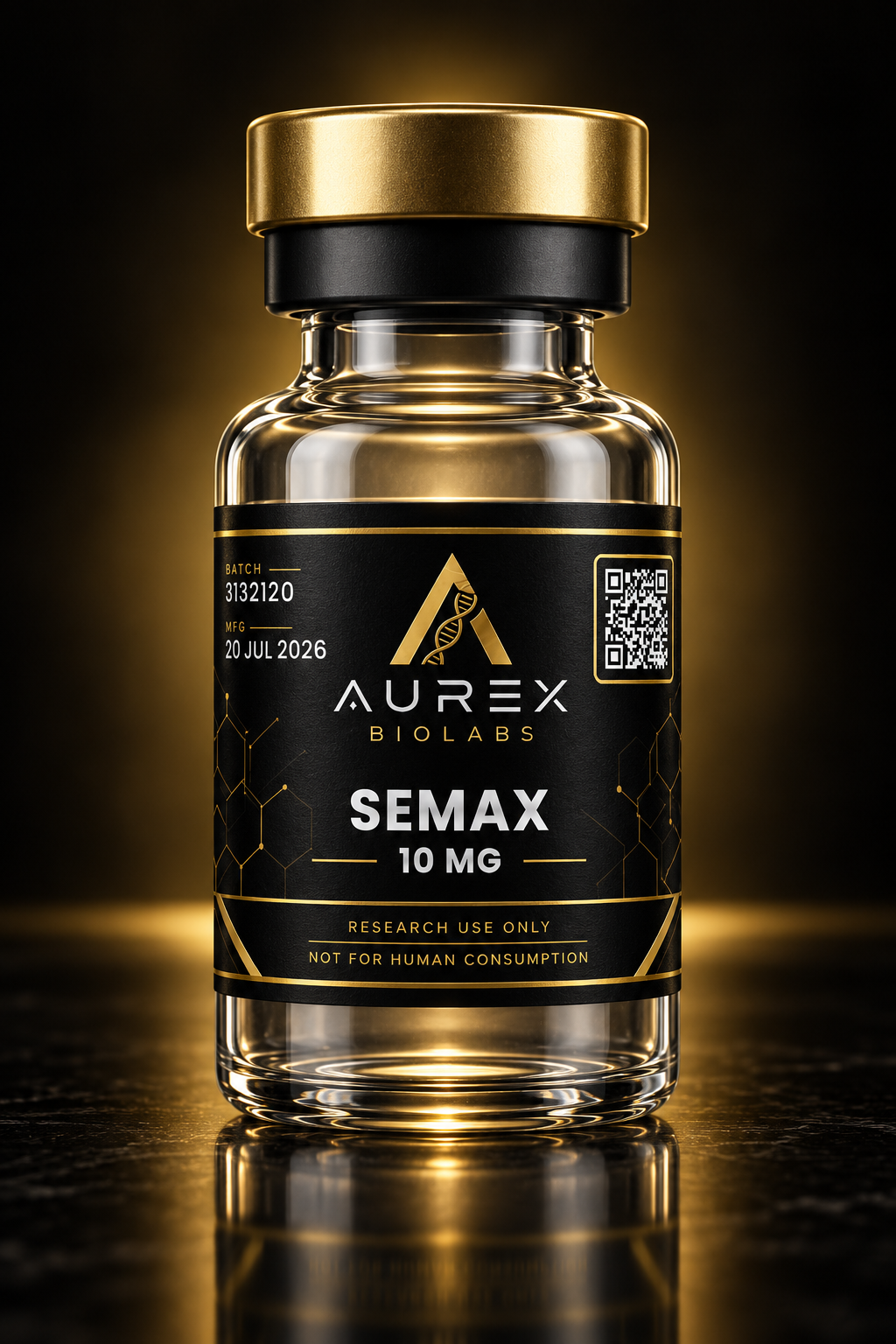 Semax 10mg vial research peptide vial - Aurex BioLabs