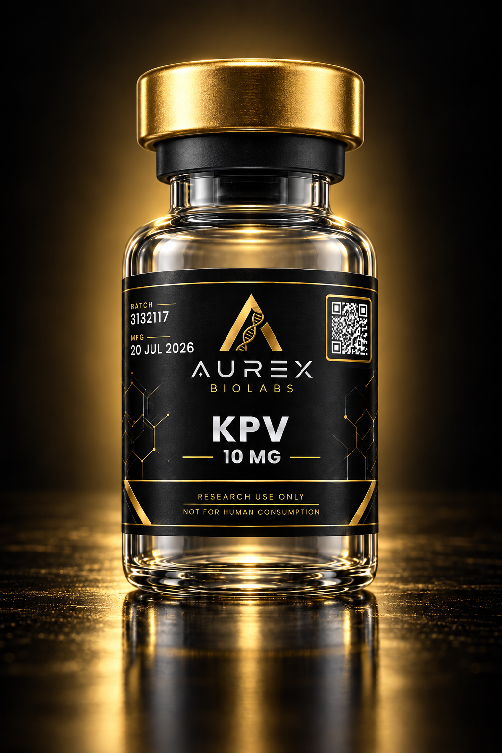 KPV 10mg vial research peptide vial - Aurex BioLabs
